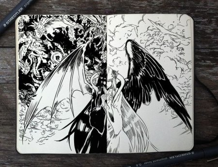 Идеи для скетчбука демоны