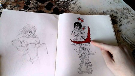 Рисунки в скетчбуке дьявол