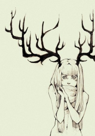 Скетчи люди с рогами