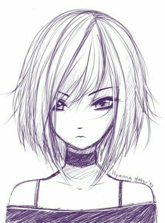 Аниме причёски для девушек каре