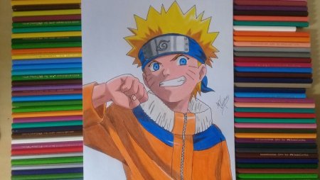 Наруто для рисования цветной