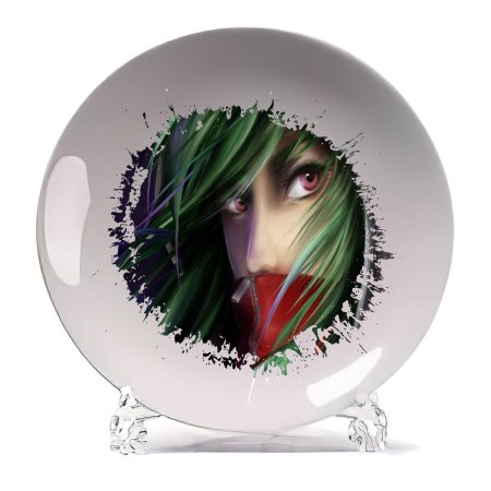 Тарелка с аниме принтом