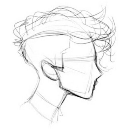 Лицо сбоку референс