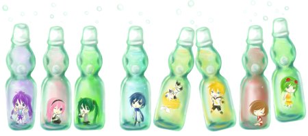 Аниме в бутылочках