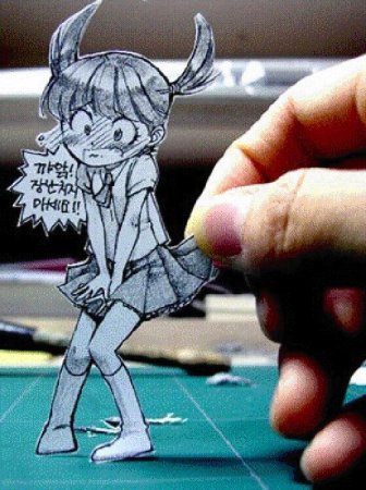 Аниме фигурки из картона