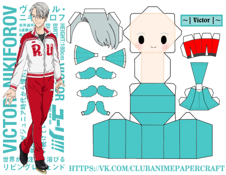 Юрий на льду аниме Papercraft