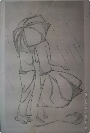 Изонить девушка схема