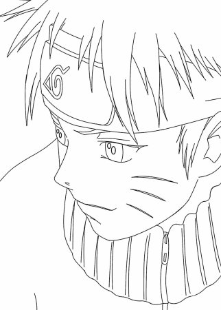 Аниме Наруто для разукрашивания