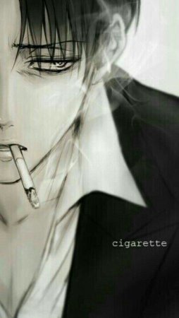 Леви Аккерман курит