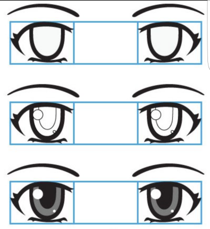 Аниме глаза карандашом для начинающих поэтапно