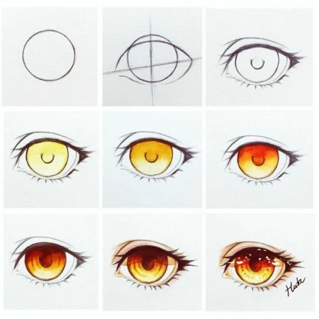 Аниме глаза референс