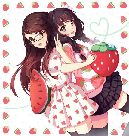 Две подруги арты