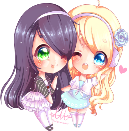 Чиби лучшие подруги