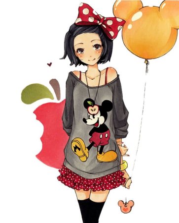 Мультяшные девочки в милом стиле