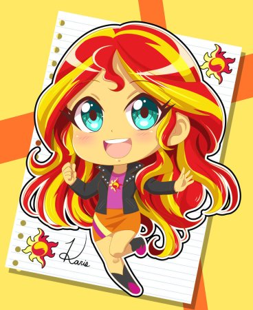 Чиби Sunset Shimmer