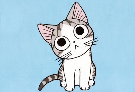 Рисунки для срисовки котики