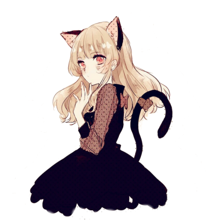 Аниме девочки кошки