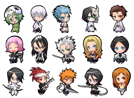 Чиби герои Блич