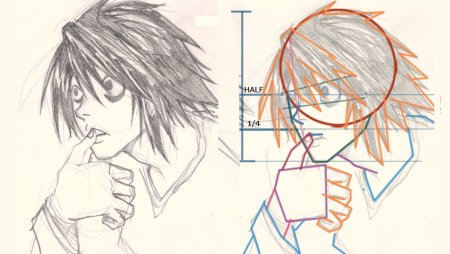 Л для срисовки тетрадь смерти