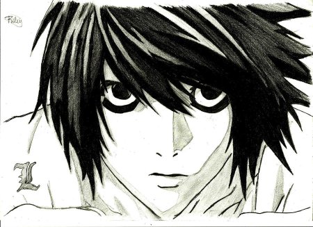 Эл тетрадь смерти для срисовки