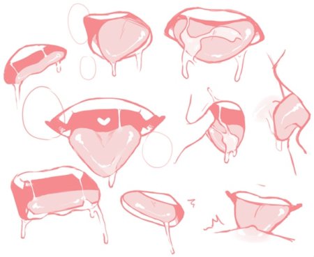 Туториал по рисованию рта