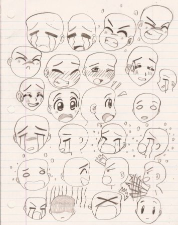 Аниме эмоции для рисования