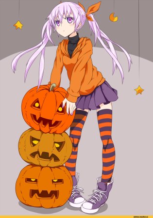 Хэллоуинская тыква аниме