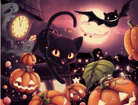 Котик Хэллоуин