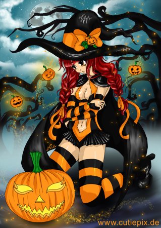 Хэллоуин в стиле аниме
