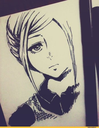 Токийский гуль в скетчбуке