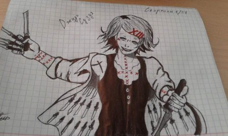 Токийский гуль для срисовки