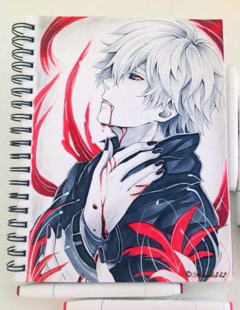 Канеки в скетчбук легко