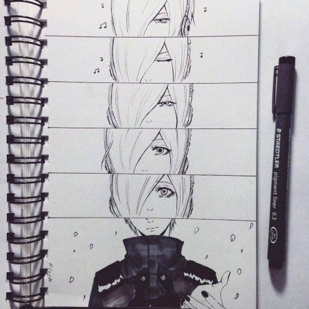 Токийский гуль скетчбук Канеки