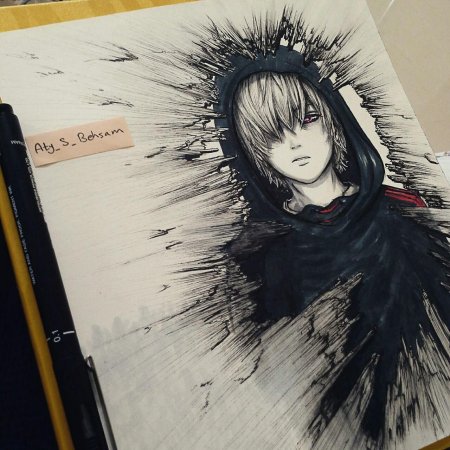 Аниме для срисовки гуль