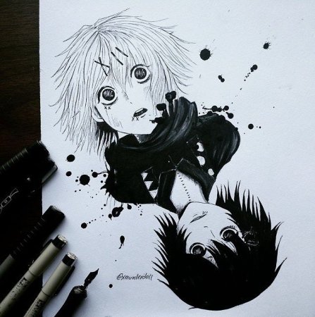 Канеки и тока для срисовки