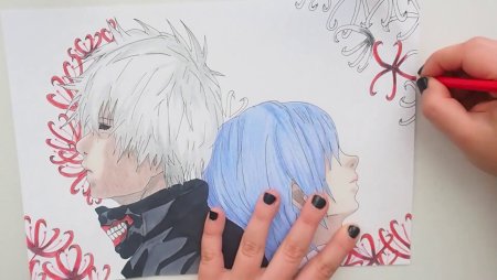 Канеки Кен набросок