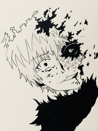 Канеки Кен рисунок легкий