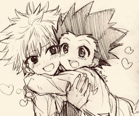 Гон и Киллуа милые