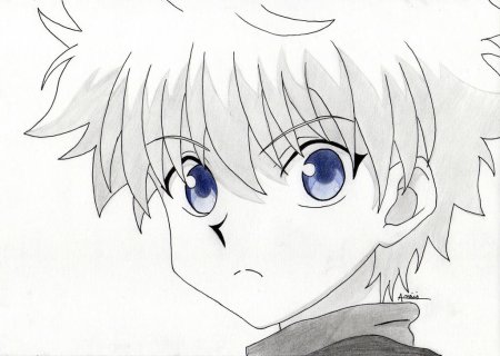 Персонаж скетч Киллуа