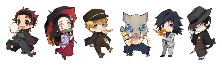 Мини аниме клинок рассекающий демонов