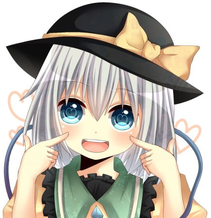 Весёлая аниме девочка