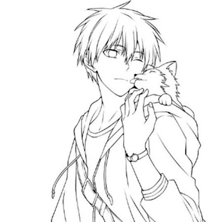 Раскраска аниме мальчики
