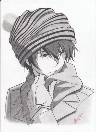 Рисунки аниме мальчики
