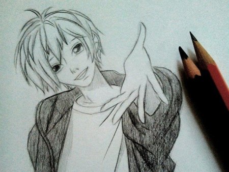 Аниме мальчики для срисовки