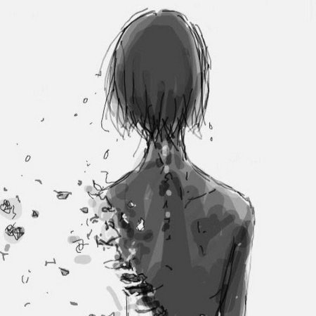 Грустные аниме арты парней