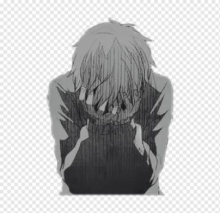 Человек держится за голову скетч