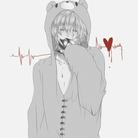 Аниме пацан грустный