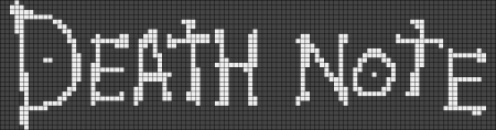 Фенечка тетрадь смерти схема