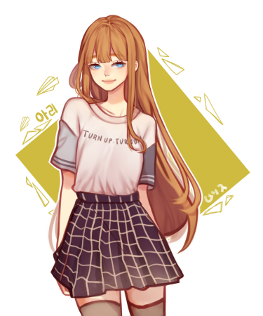 Арты девушек в полный рост