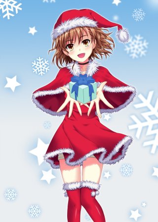 Мисака Микото новогодний арт